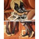 Modo Three Buckles Platform Shoes(Reservation/4 Colours/Low&High Platforms/Full Payment Without Shipping)